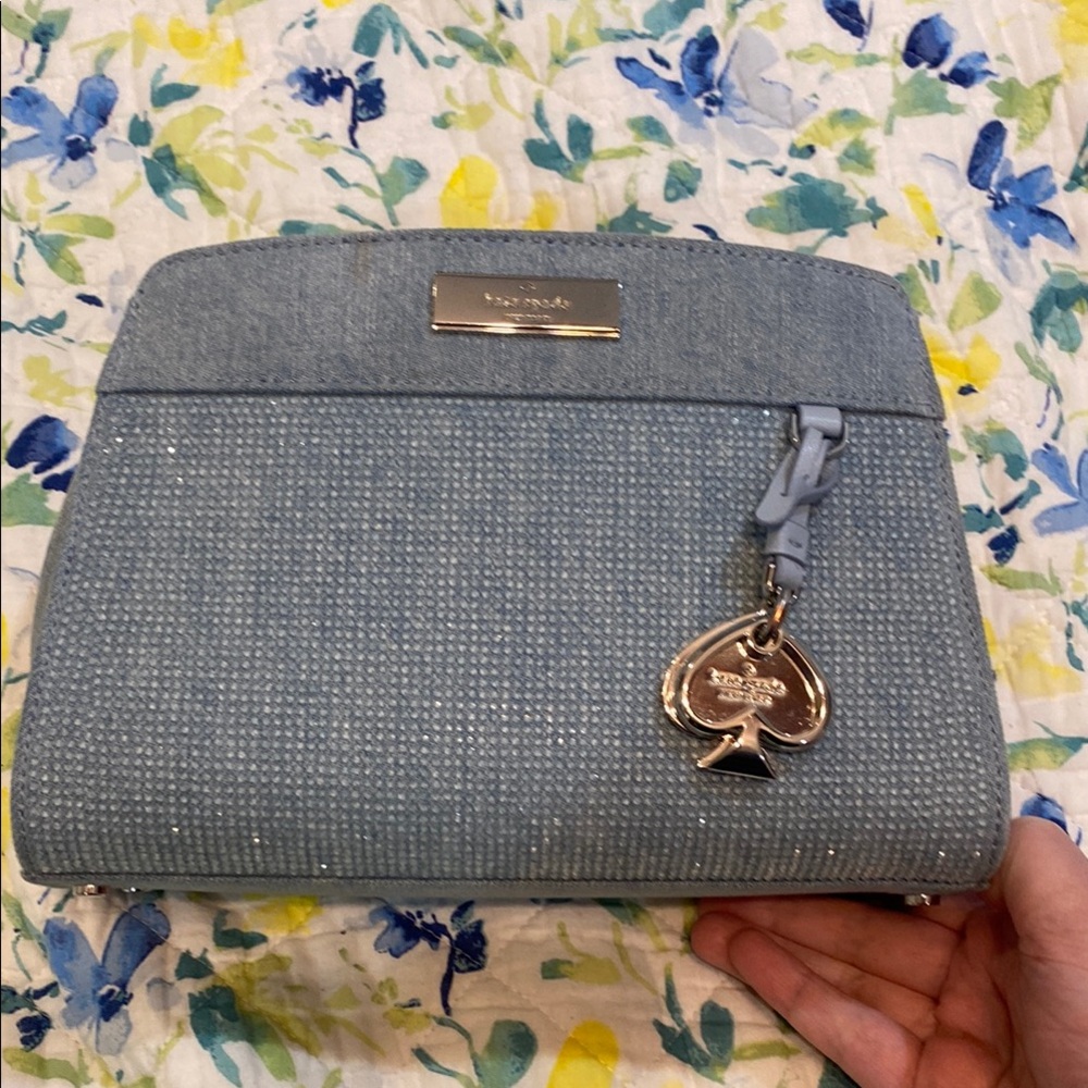 Kate Spade small satchel-denim hot fixed